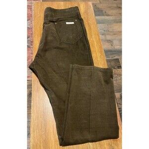 Vtg Sansabelt Pants Mens 38x32 Brown Corduroy Flat Front Straight Leg Classic